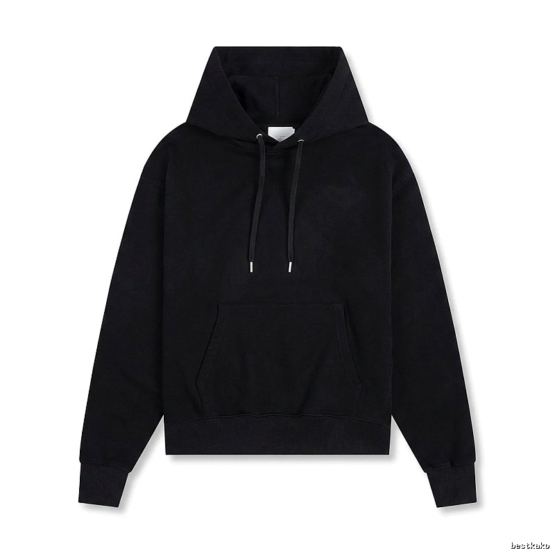 AMI Basic Style Simple Black Hoodie