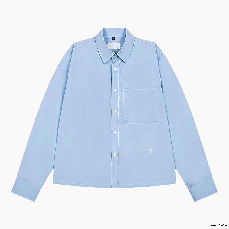 AMI minimalist style light blue shirt