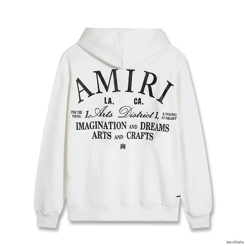 AMIRI Printed Casual Style White Hoodie