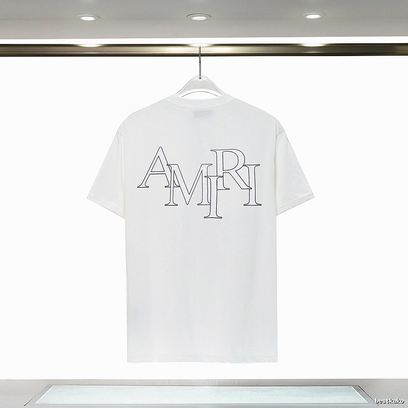 Amiri Relaxed Graphic T-shirt White Blue Amiri with Versatile Design