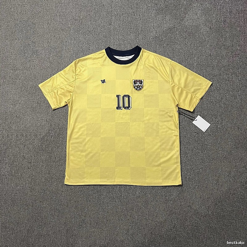 Argentina Classic Messi #10 soccer jersey Yellow Argentina Football for Daily Styling