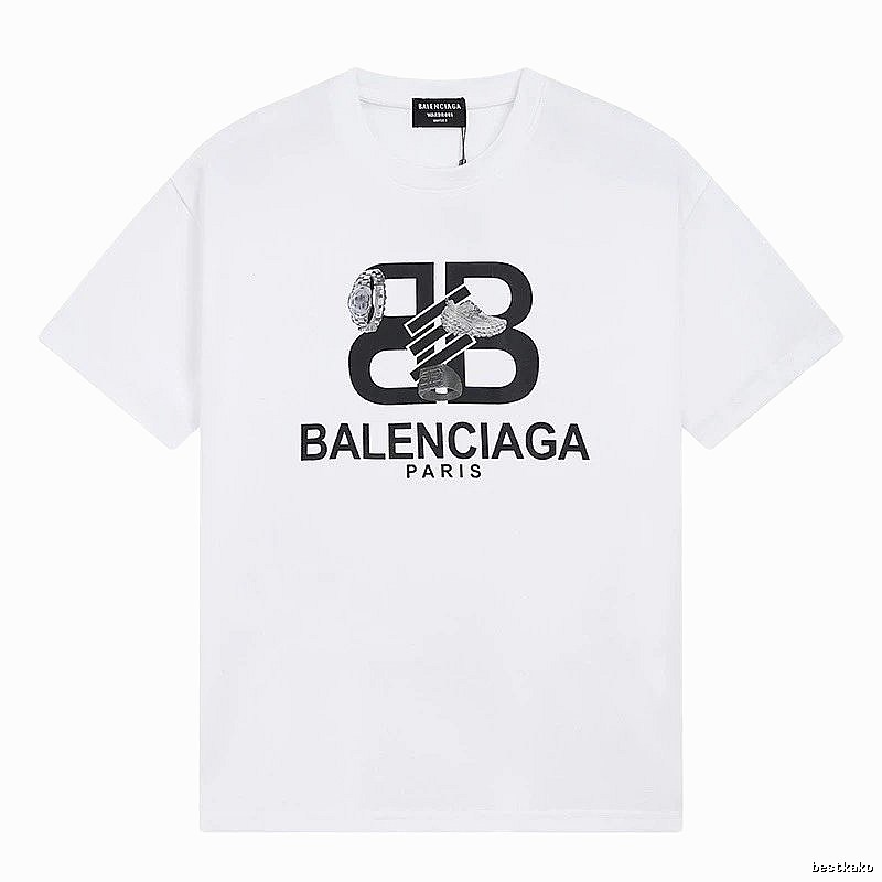 Balenciaga BB Series Simple White T-shirt