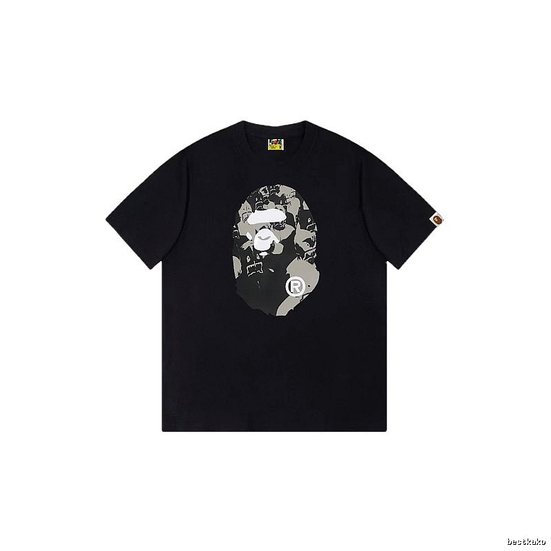 Bape Ape Head Camouflage Style Short-Sleeve Shirt
