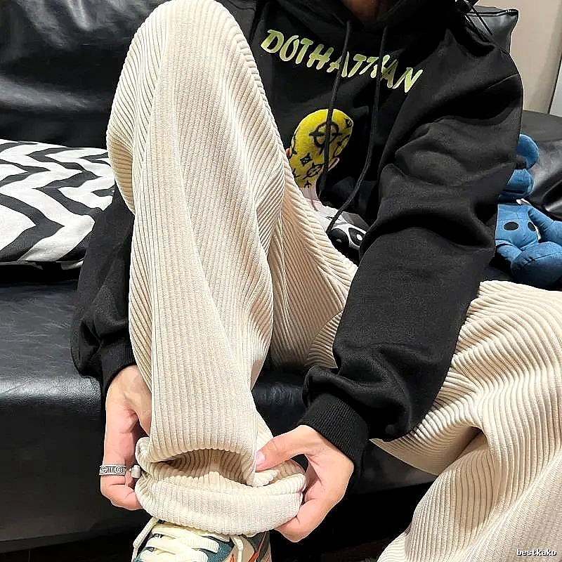 Casual Black casual pants Loose Black Streetwear for Streetwear Looks