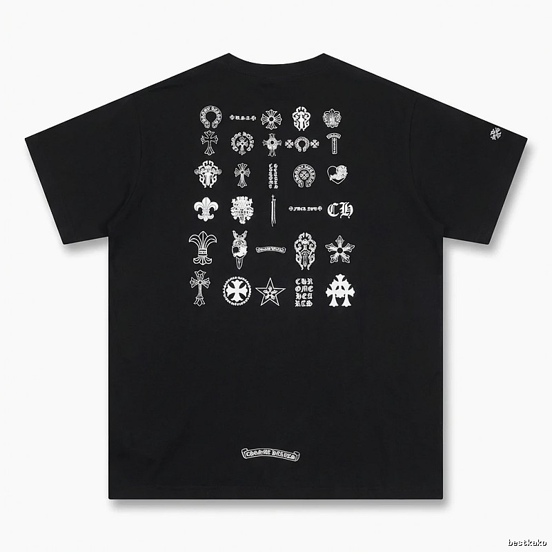Chrome Hearts dark style black T-shirt