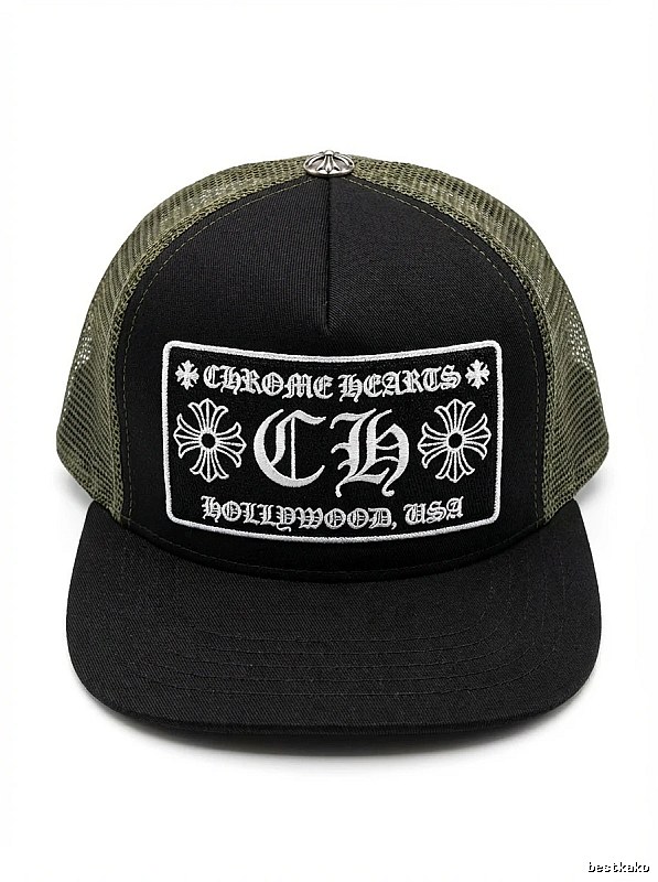 Chrome Hearts Retro Style Black Hat