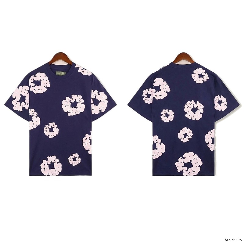 DENIM TEARS Printed Retro Style T-shirt