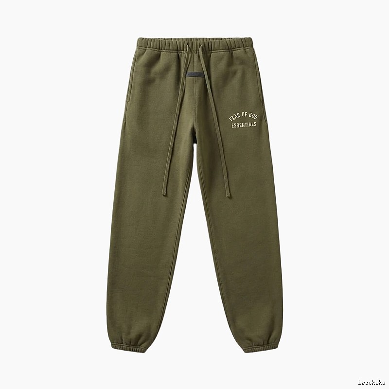 ESSENTIALS casual style olive green sweatpants