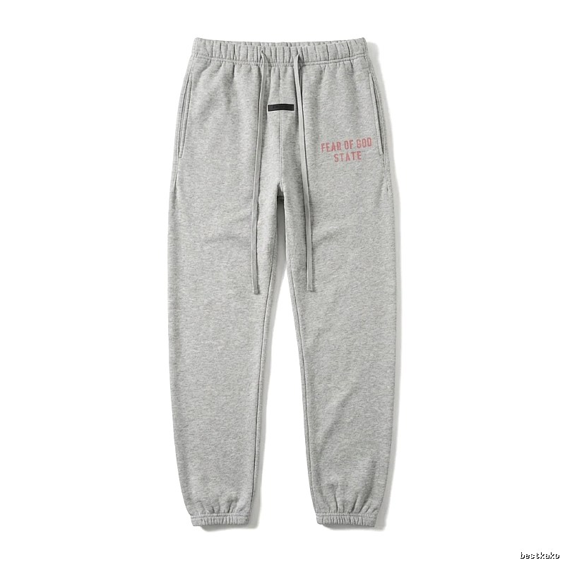 ESSENTIALS minimalist style grey sweatpants