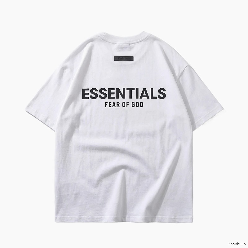 ESSENTIALS minimalist style white T-shirt