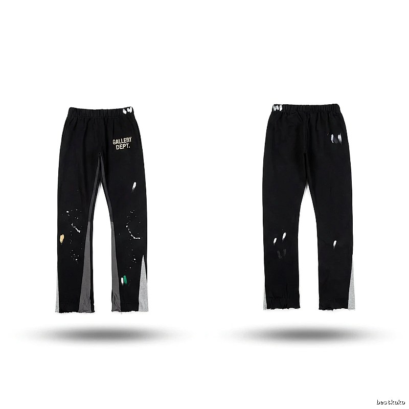 Gallery Dept Graffiti Street Style Black Pants