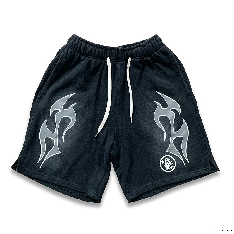 Hellstar Flame Dark Style Shorts
