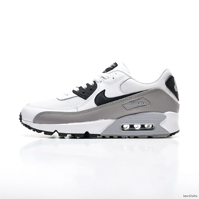 Nike Air Max retro-style gray and white sports shoes