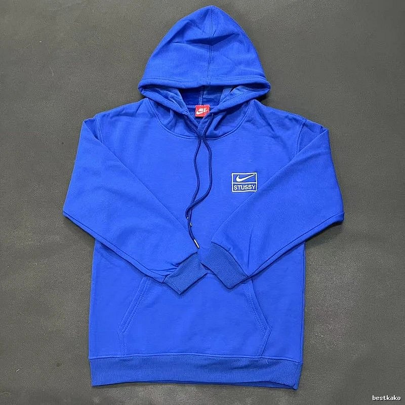 Nike Blue Zip Hoodie Campus Look Swoosh