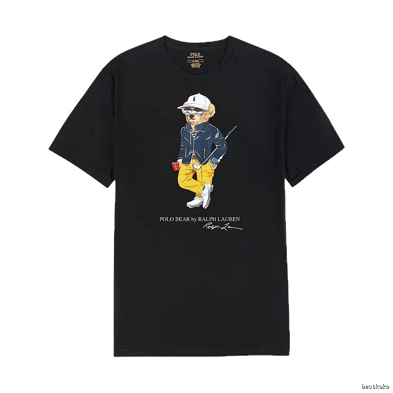 Ralph Lauren Polo Bear Trendy Cool Black T-shirt