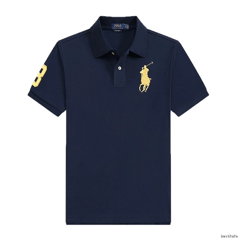 Ralph Lauren Polo retro-style navy blue shirt