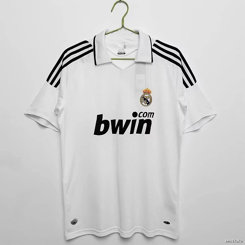 Real Madrid Patterned Retro Teka soccer jersey White Retro Football with Polished Detail