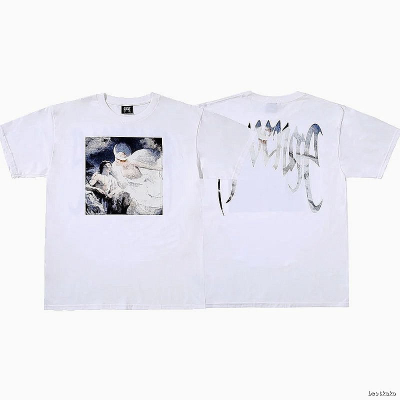 Revenge White Skull Graphic T-Shirt Resort Wear