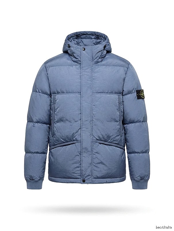 Stone Island series trendy brand light blue down jacket