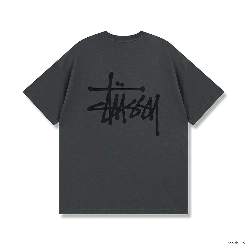 Stussy basic street style gray T-shirt