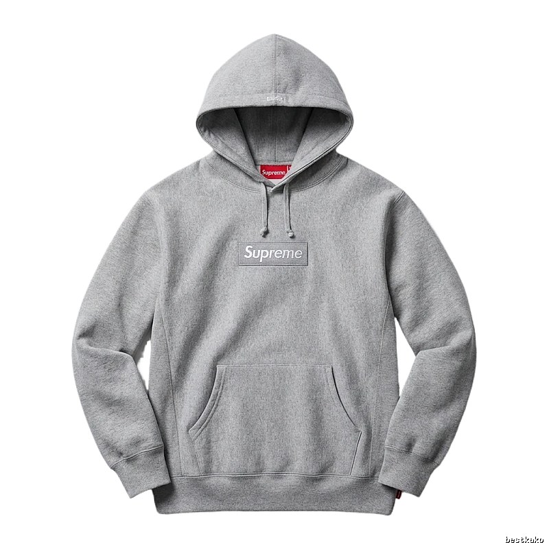 Supreme basic grey hoodie