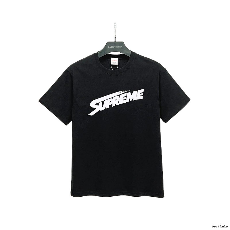 Supreme Printed Street-Style Black T-Shirt