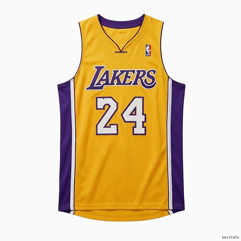 The No. 24 yellow jersey of the Los Angeles Lakers.