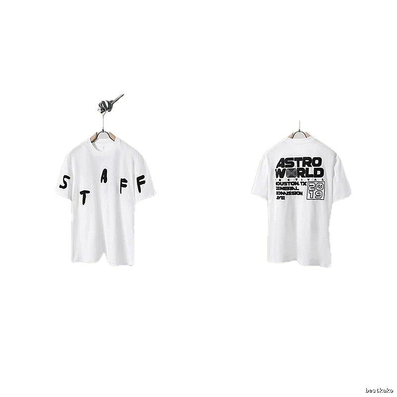 Travis Scott AstroWorld Street Style White T-Shirt
