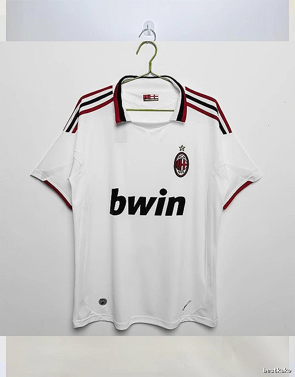 AC Milan Gift Ready Retro soccer jersey Red Black Striped with Standout Detail