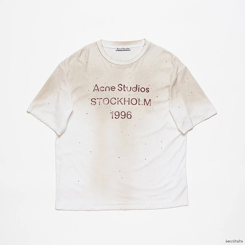 Acne Studios 2090-80 White Style Ac908056 Stockholm Logo T-Shirt Layered Outfit