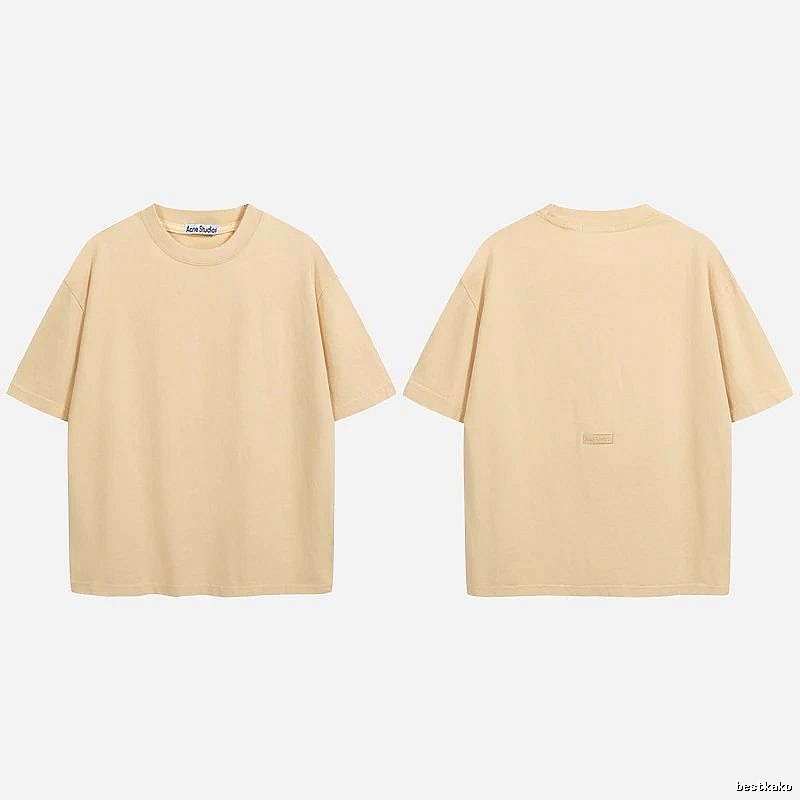Acne Studios 2090-80 Yellow Style Ac908040 Stockholm Logo T-Shirt Match Day