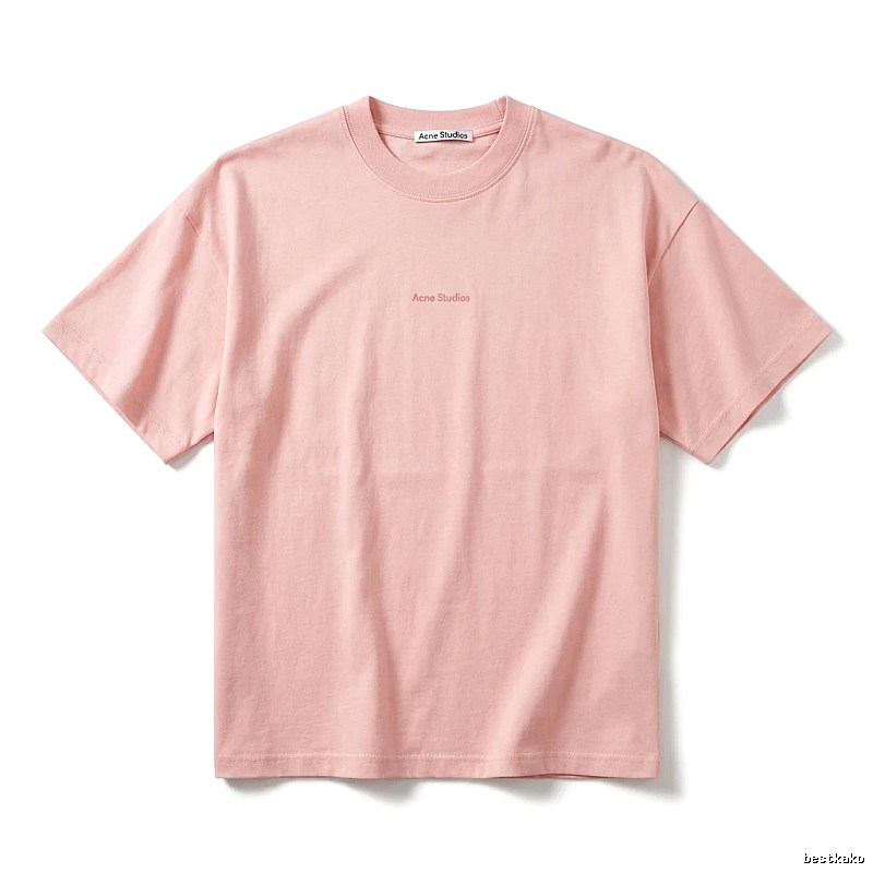 Acne Studios minimalist style pink T-shirt