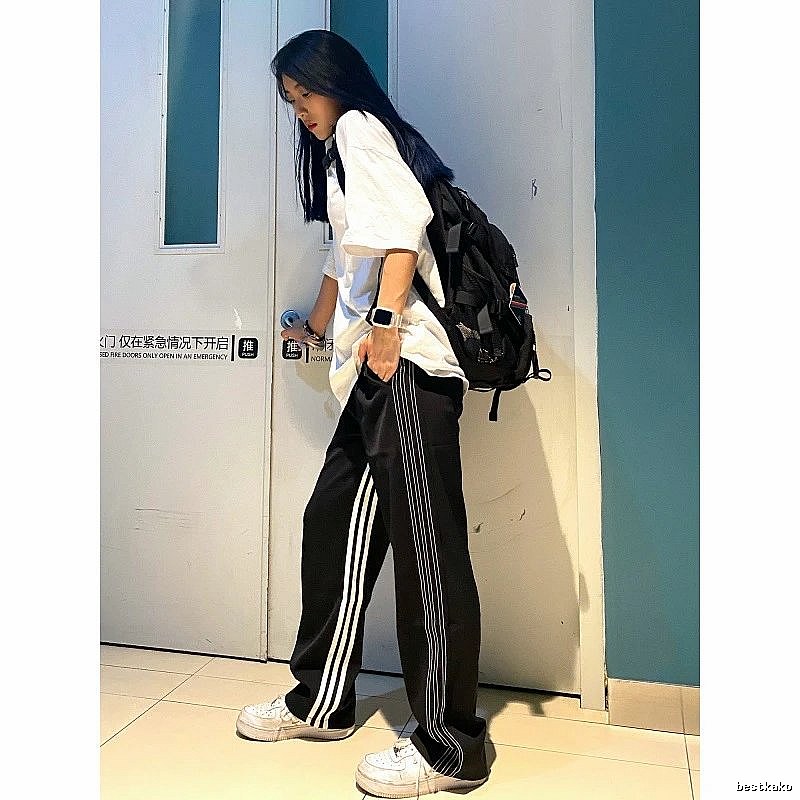 Adidas Travel Track pants Black Three Stripe with Modern Look