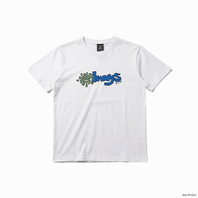 ADWYSD Printed Simple White T-shirt