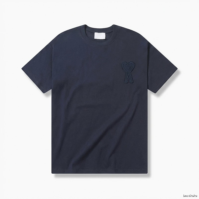 AMI Embroidered Simple Style T-shirt
