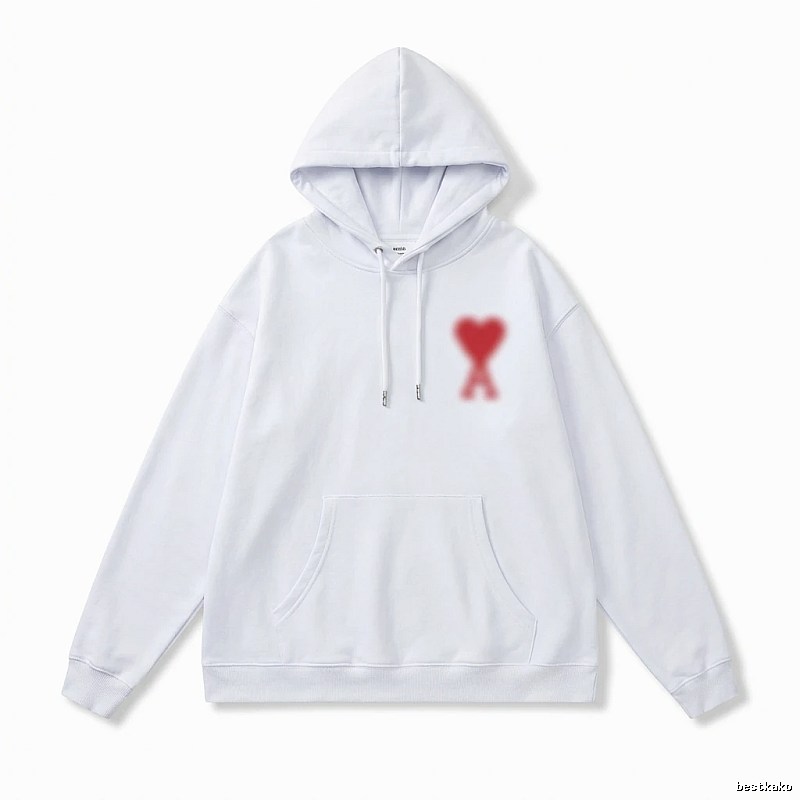 AMI Love Print Hoodie