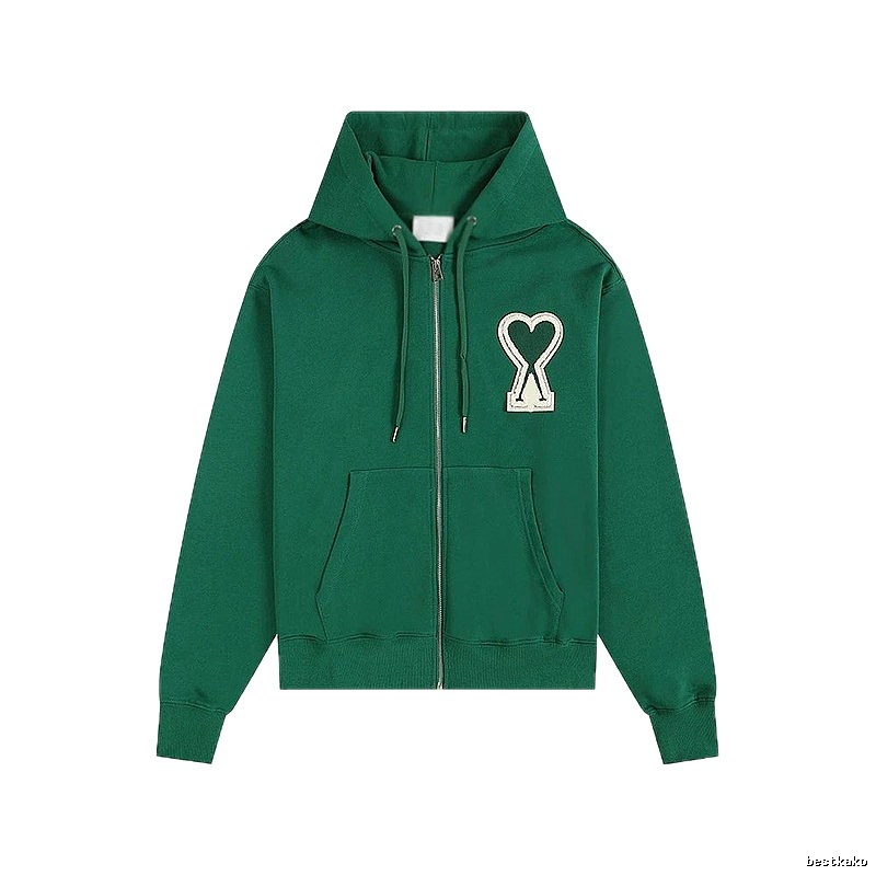 AMI Love Series Green Hoodie