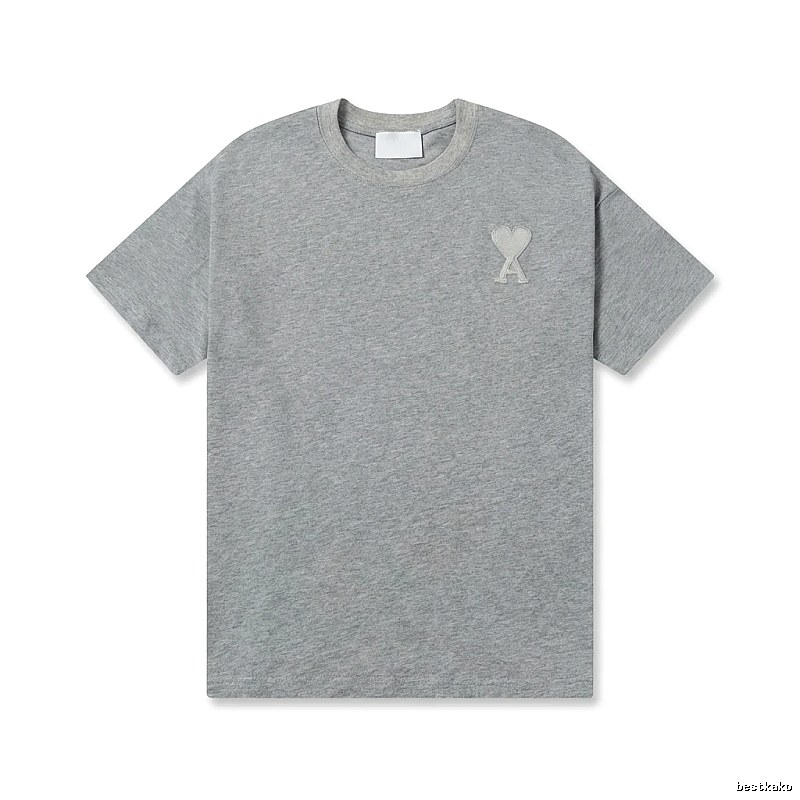 AMI Love Simple Style Gray T-shirt