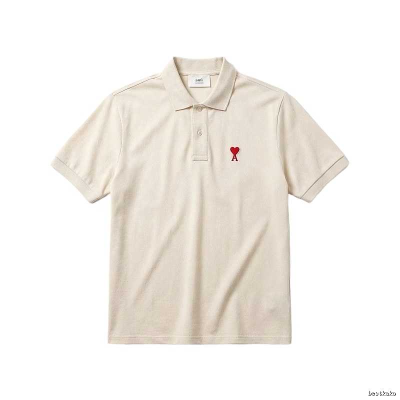Ami Love Simple Style Polo Shirt