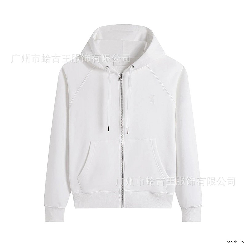AMI minimalist style white hoodie