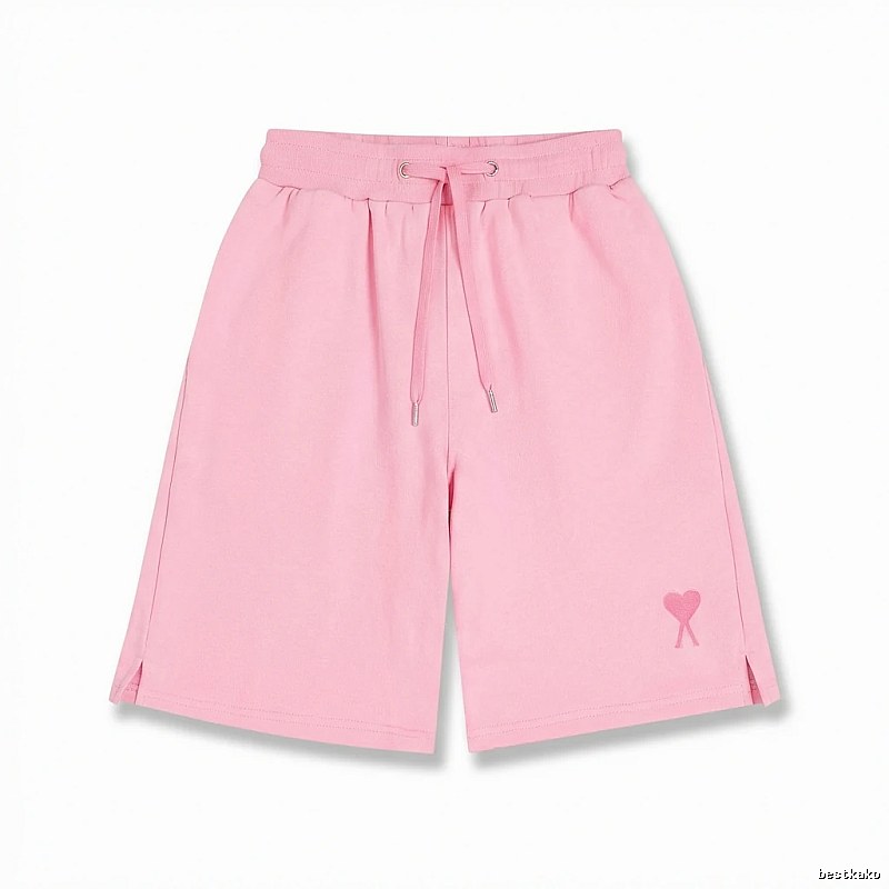 AMI pink shorts in a cute and casual style