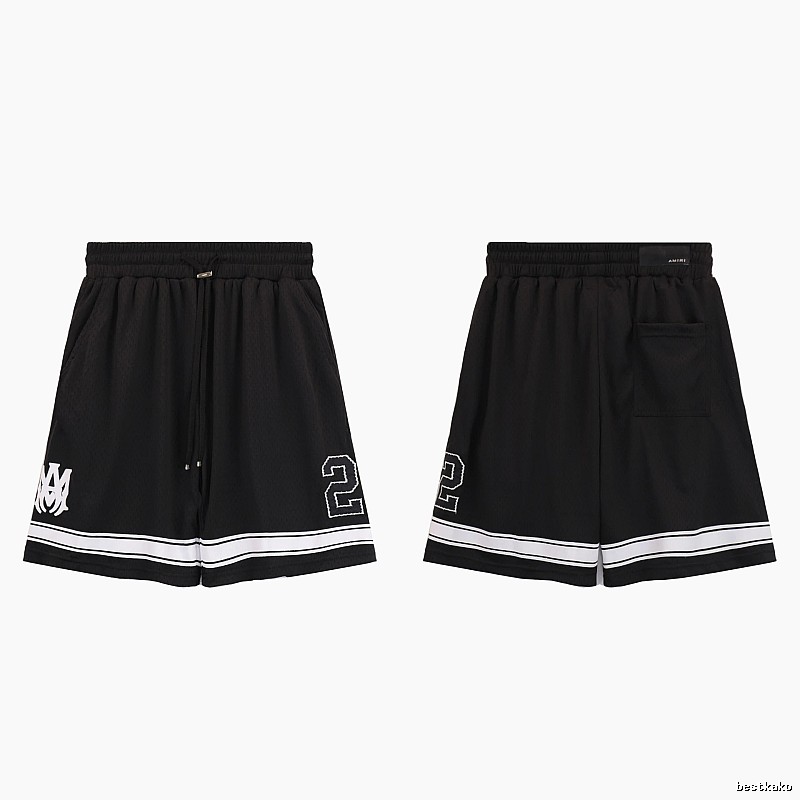 AMIRI American Basketball Style Black Athletic Shorts