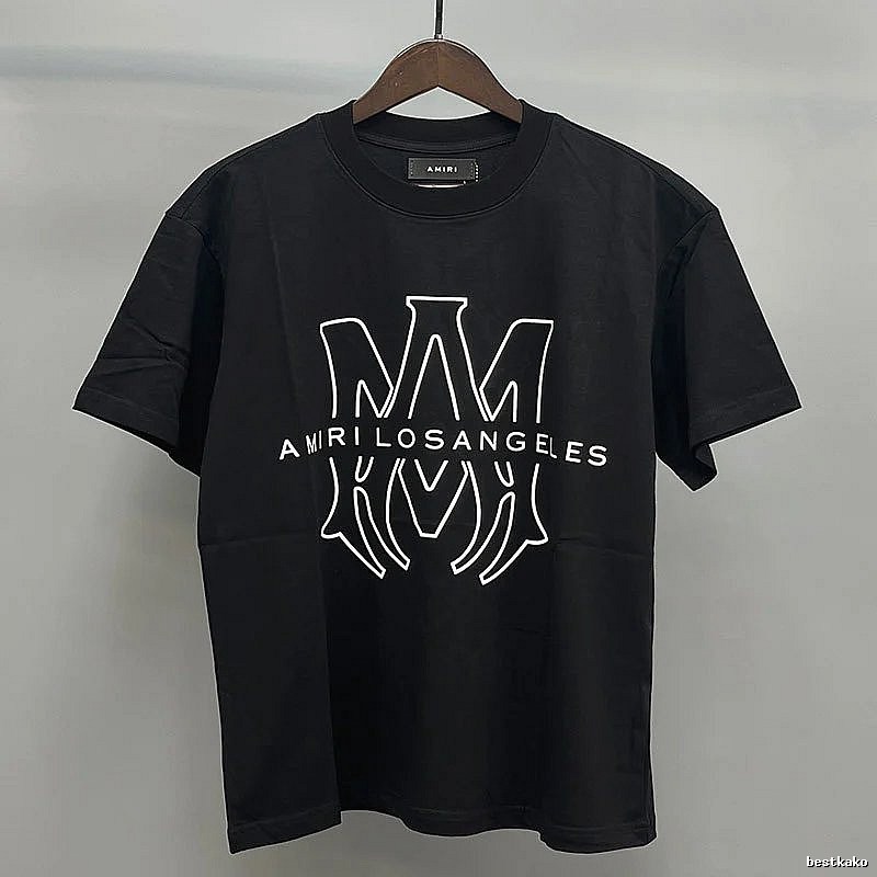 Amiri Black Records Graphic T-Shirt Easy Pairing