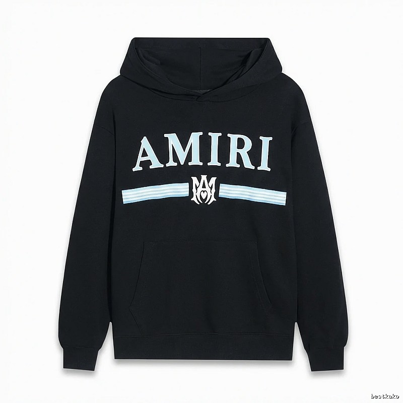 AMIRI letter-printing style black sweatshirt