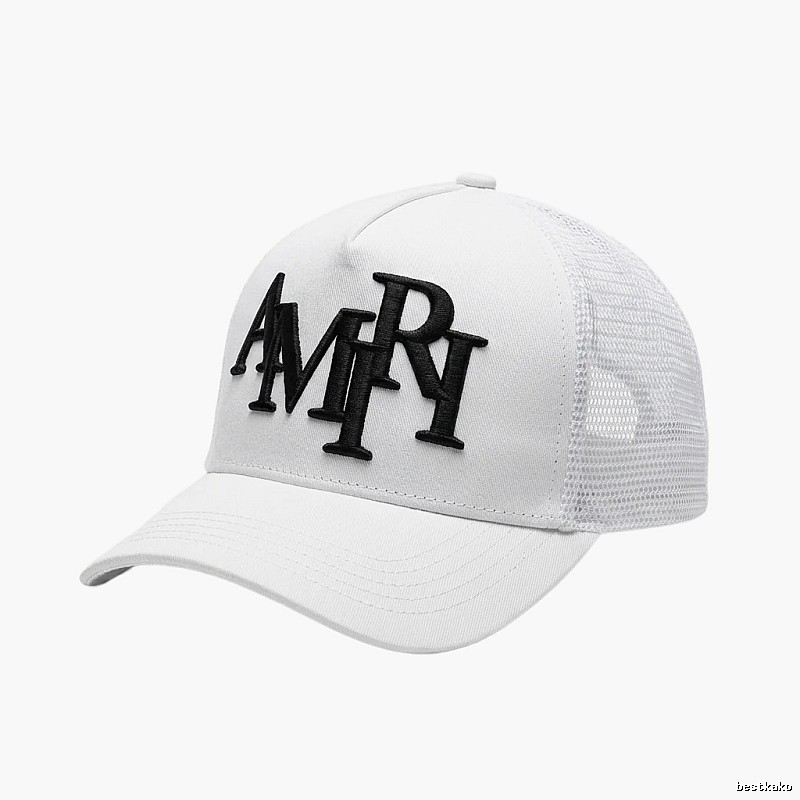 AMIRI Letter Style White Cap