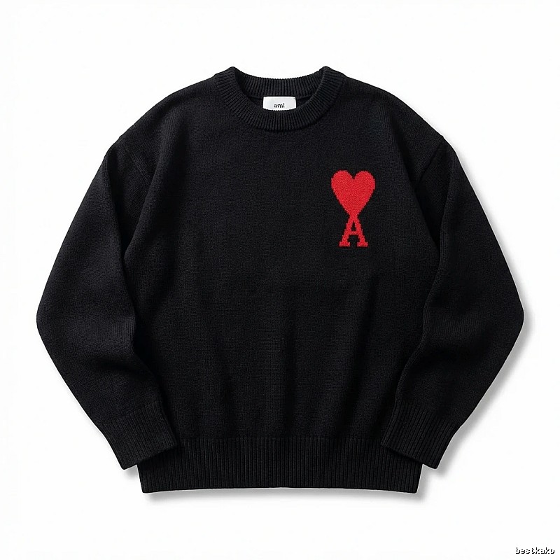 AMIRI Love Trendy Black Sweater