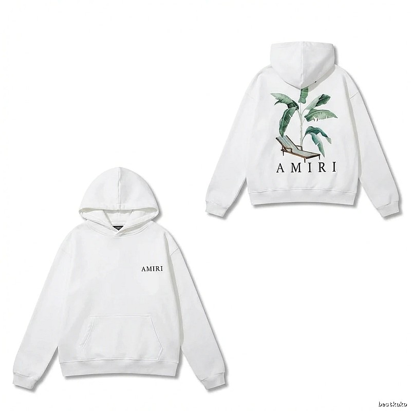 AMIRI Printed Casual White Hoodie