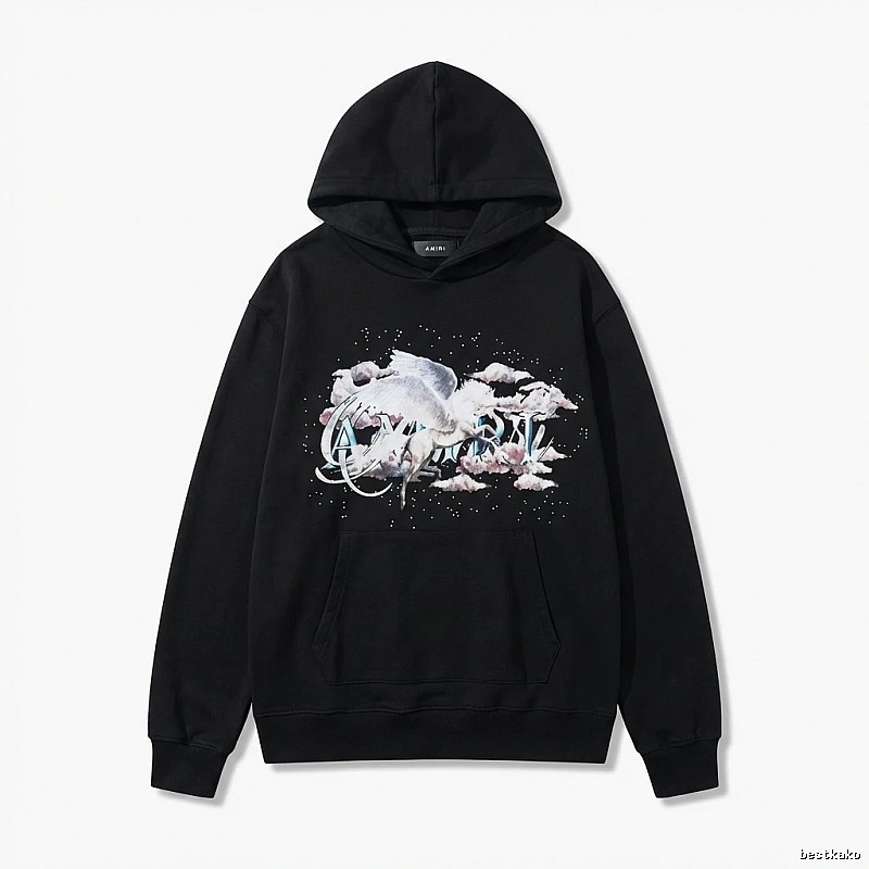 AMIRI Printed Trendy Black Sweatshirt