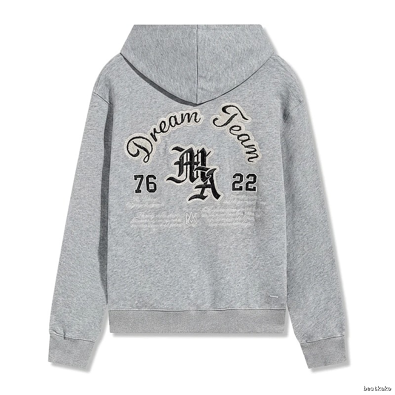 AMIRI Retro Style Grey Hoodie