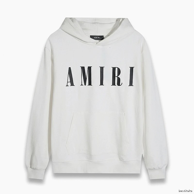 AMIRI simple style white hoodie